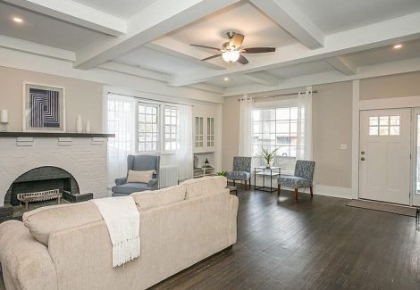 interior house painting project living room