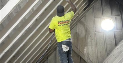 Attic Painting Project in Elyria, OH