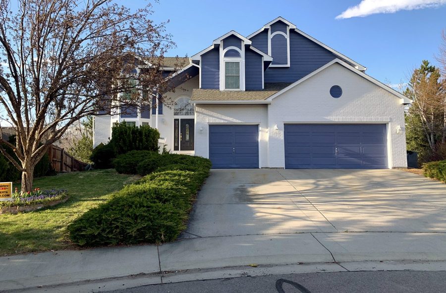 blue and white home in northglenn colorado