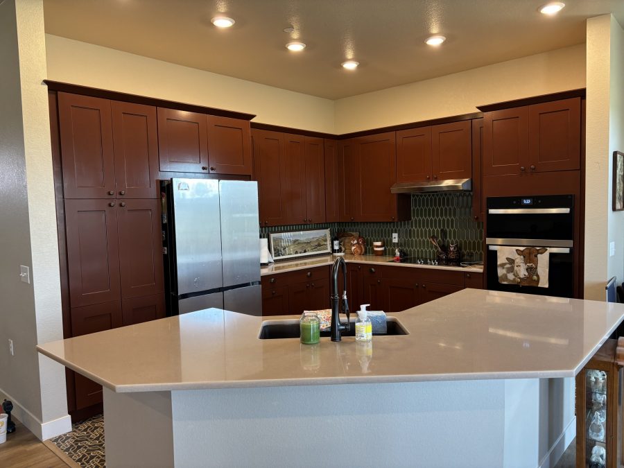 home kitchen with dark painted cabinets Preview Image 1