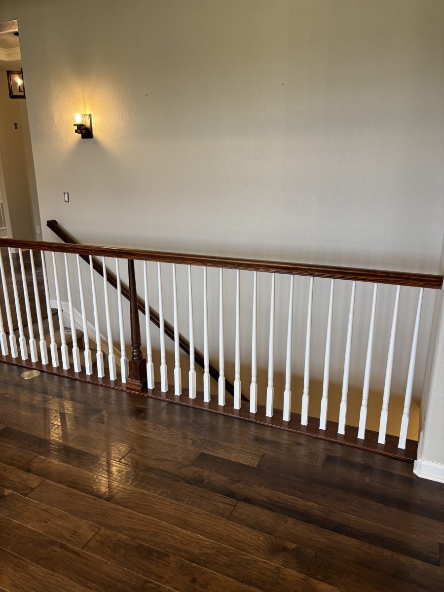 home staircase and landing after stain and repaint Preview Image 9
