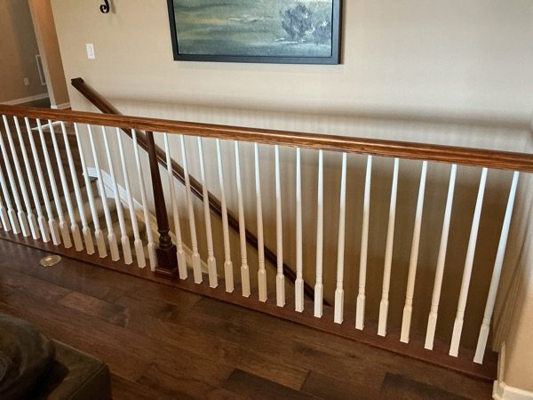 home interior staircase landing before repaint Preview Image 15