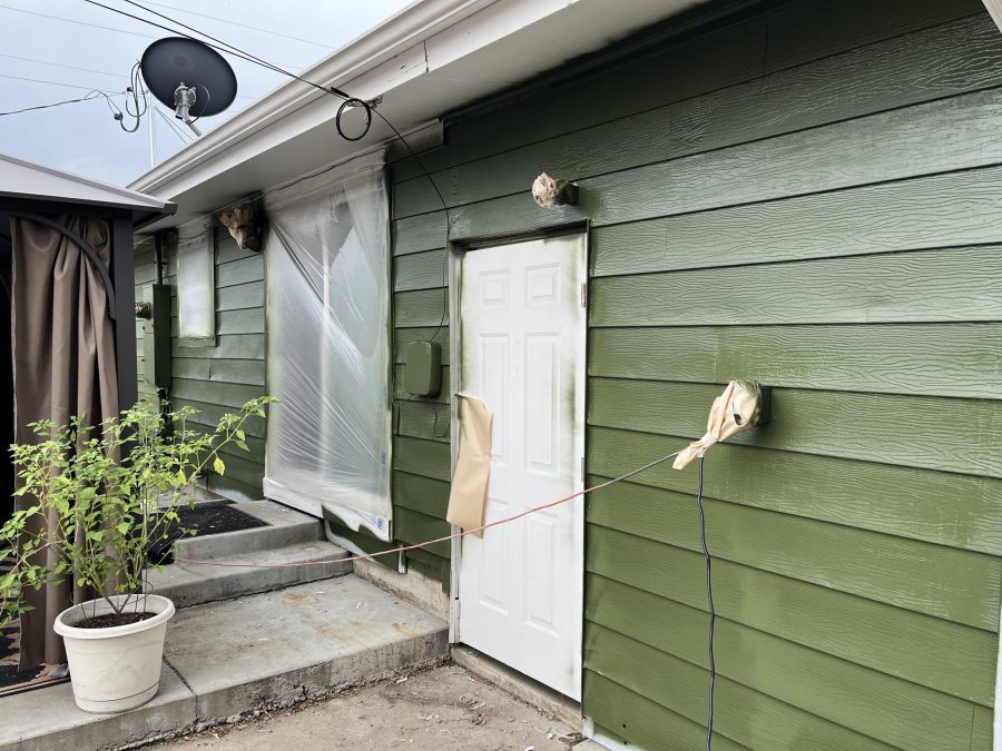 deep green painted home exterior Preview Image 1