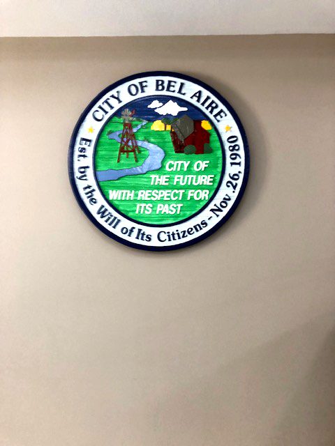 an up-close shot of the official Bel Aire City, KS, wall plaque Preview Image 2