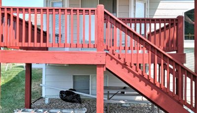 After Photo front view of deck painting refresh