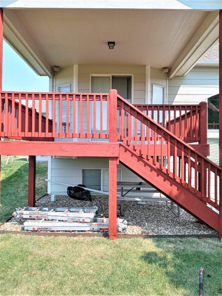 After Photo front view of deck painting refresh