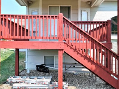 After Photo front view of deck painting refresh