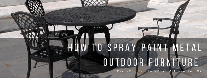 How To Spray Paint Metal Outdoor, How To Refinish Metal Porch Furniture