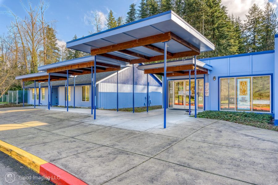 school exterior after paint job