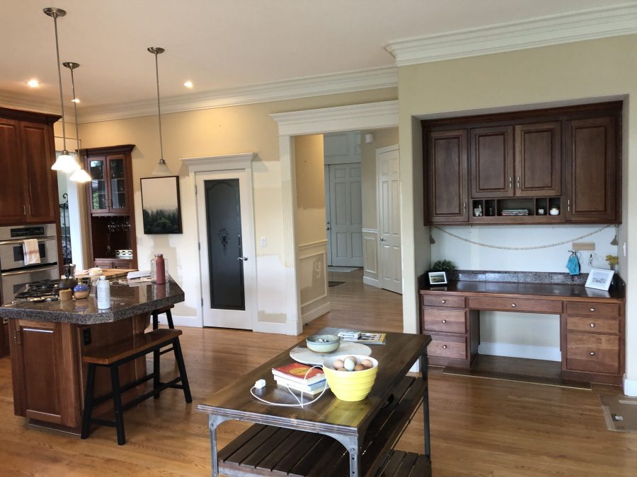 kitchen before paint job dark brown Preview Image 9