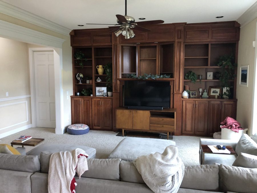 kitchen before paint job dark brown Preview Image 10