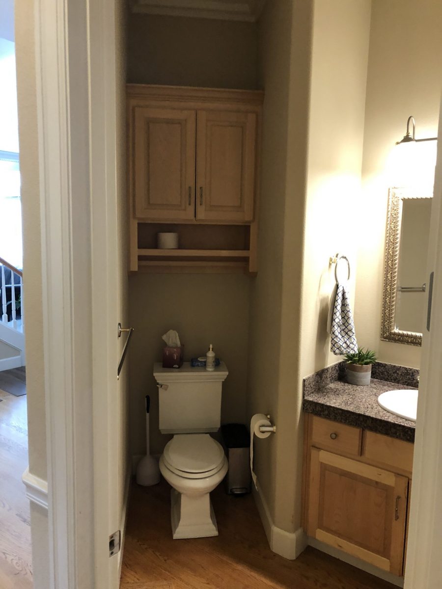 kitchen before paint job dark brown Preview Image 11