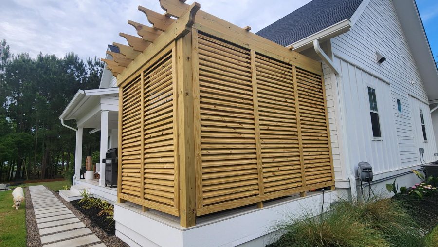 Pergola Staining in Wilmington, NC - Before 2 Preview Image 4