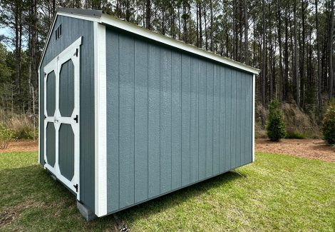 Commercial Exterior Shed Painting in Bella Point Bolivia, NC Side View