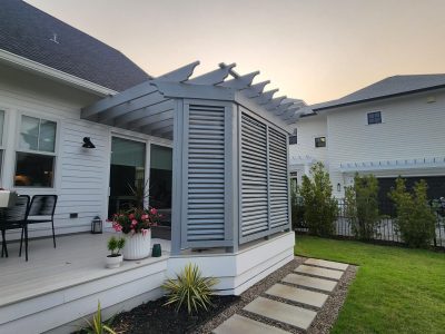 Pergola Staining in Wilmington, NC - After 1