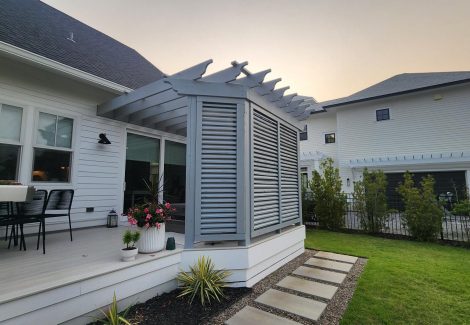 Pergola Staining Project