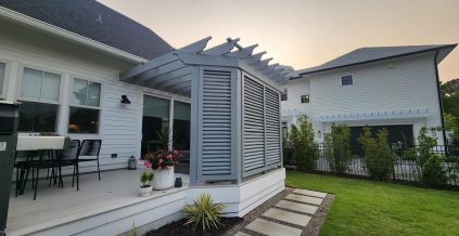 Pergola Staining Project