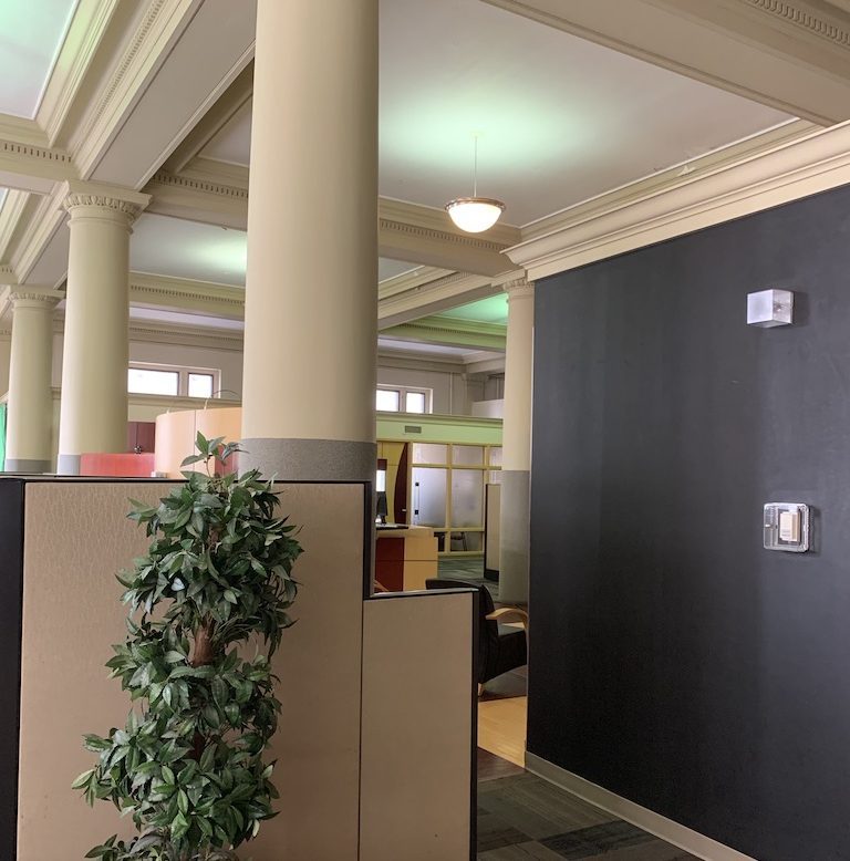 office painted white and dark grey by certapro painters of winnipeg west, mb Preview Image 2