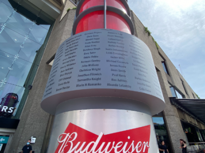 Budweier goal light in Montreal CA