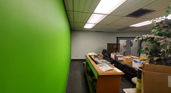 office wall painted green in winnipeg, MB