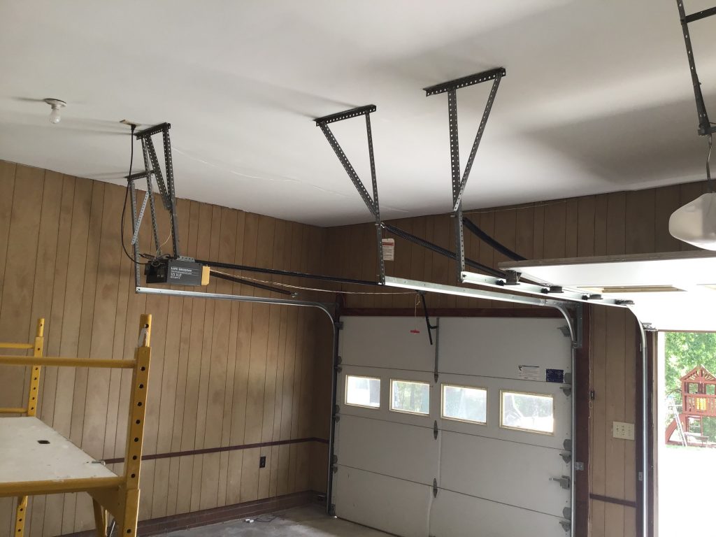 Interior Garage Popcorn Ceiling Removal and Repair After