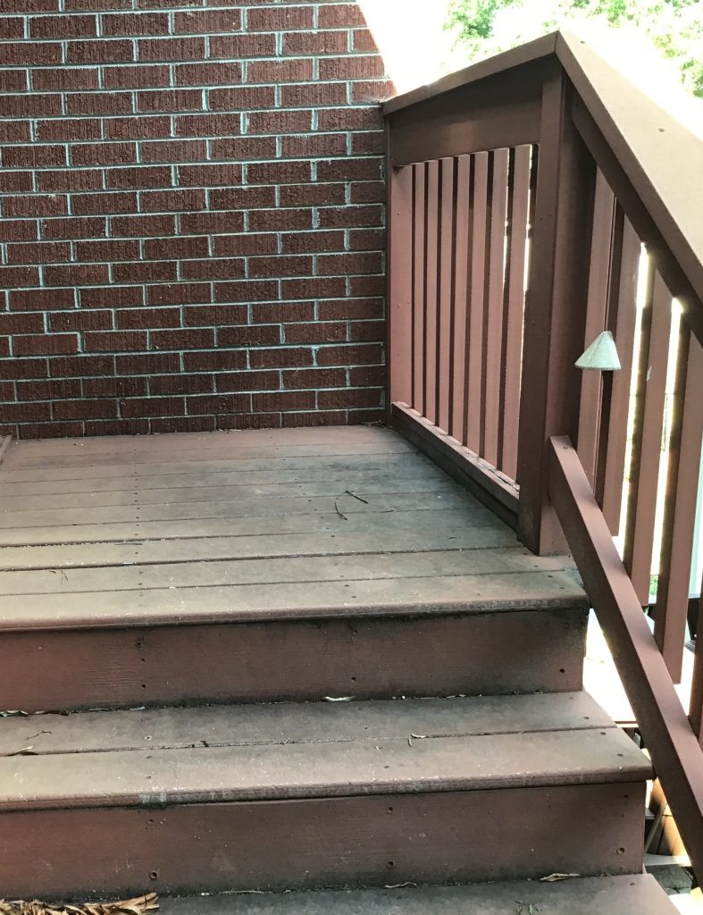 Deck Power Wash, Stain, and Restoration Before
