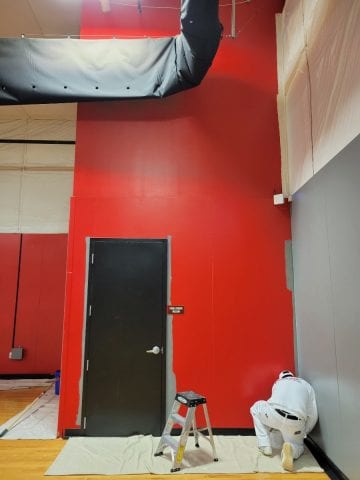 Interior Gym Painting Before