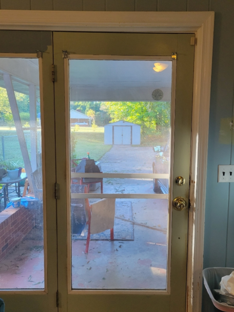 Kitchen Door Before Painting