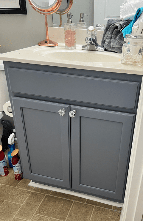 Bathroom Cabinet Painting After