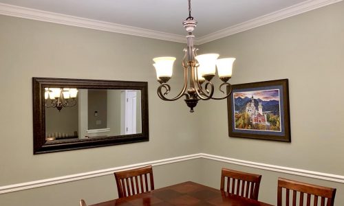 Dining Room Painting & Crown Molding Installation