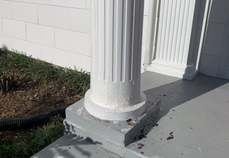 Front Porch Columns Repaired Washington Park, NC