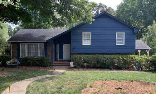 Blue Exterior Painting