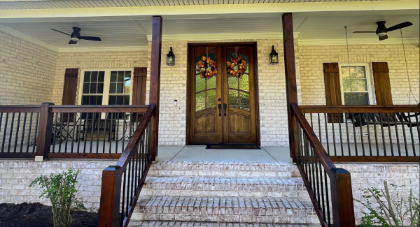Porch Railing & Posts Staining in Lewisville, NC