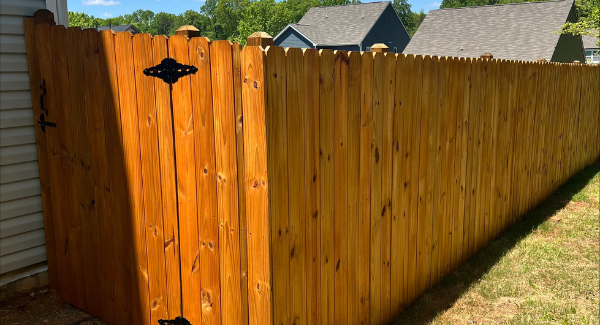Fence Staining in Pfafftown, NC 