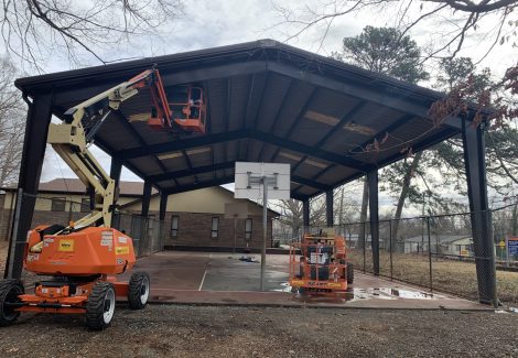 city park shelter painting project