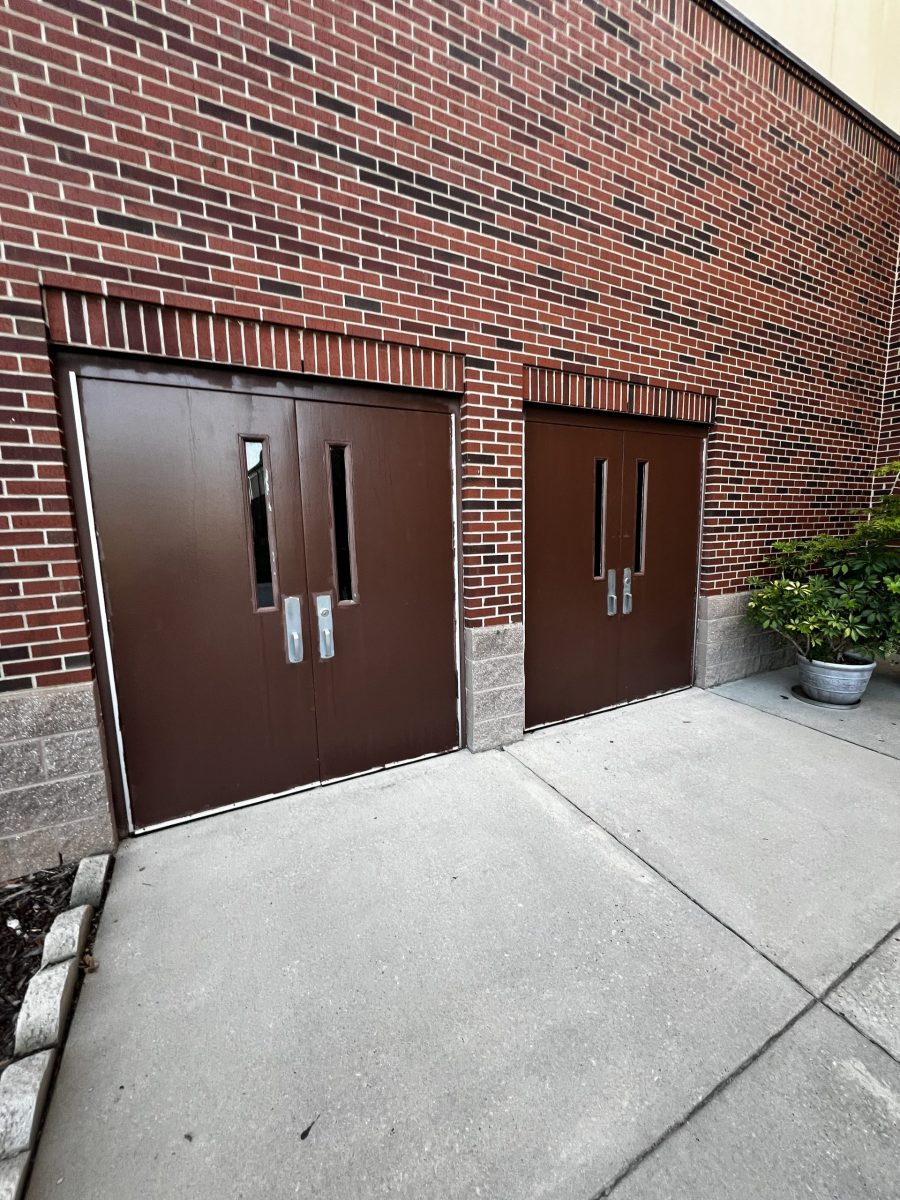 Door and brick painting in Catholic High School Preview Image 2