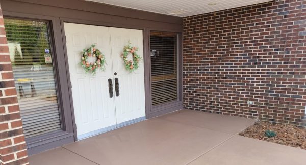 Church Walkway Concrete Staining in Clemmons, NC