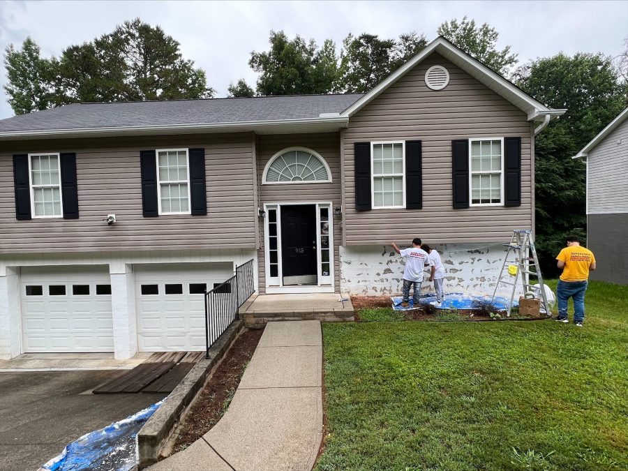 Exterior Concrete Block Painting Winston-Salem, NC Preview Image 1