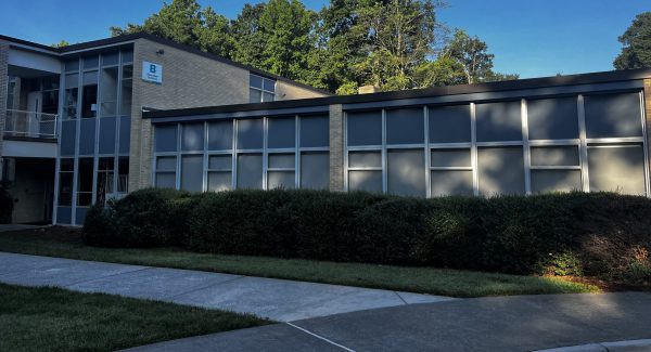 Knollwood Baptist Church exterior painting project by CertaPro Painters of Winston-Salem.