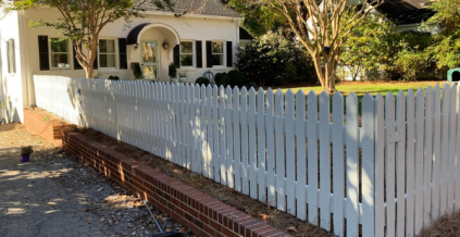 White Picket Fence Painting