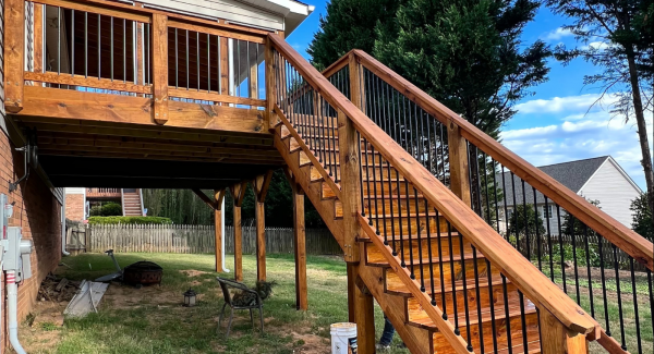 Deck Staining in Pfafftown, NC