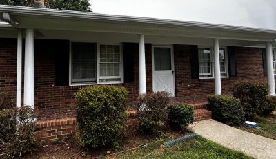 CertaPro Painters of Winston-Salem rounded porch repair and restoration.