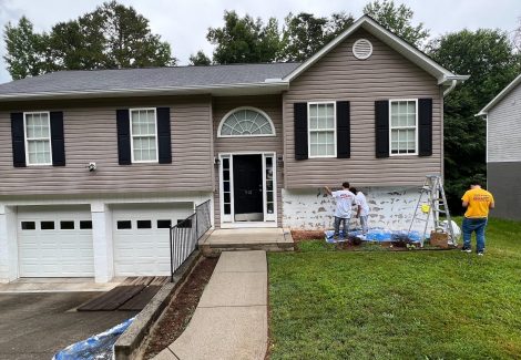 Exterior Concrete Block Painting Winston-Salem, NC