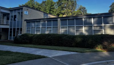 Knollwood Baptist Church exterior painting project by CertaPro Painters of Winston-Salem.