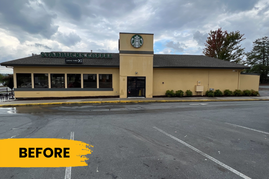 Starbucks Before Power Washing Preview Image 3