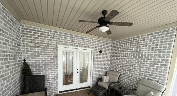 Whitewash Brick Porch in Clemmons, NC