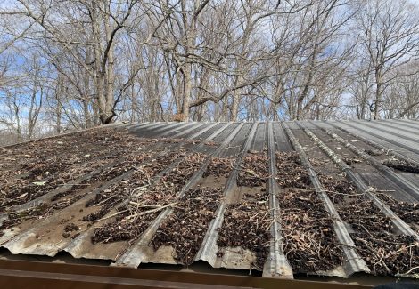 City of Winston Salem Piney Grove Park Shelter Before Power Wash