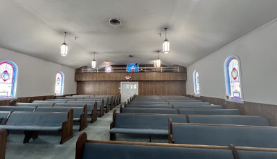 Zion Memorial Baptist Church popcorn removal and interior painting.