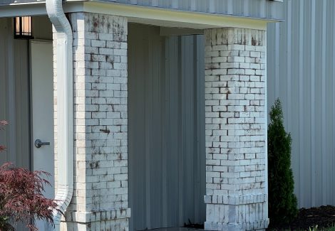Commercial Limewash Brick Rural Hall, NC