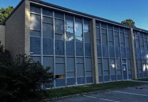 Religious facility parking lot and exterior painting project Winston-Salem.